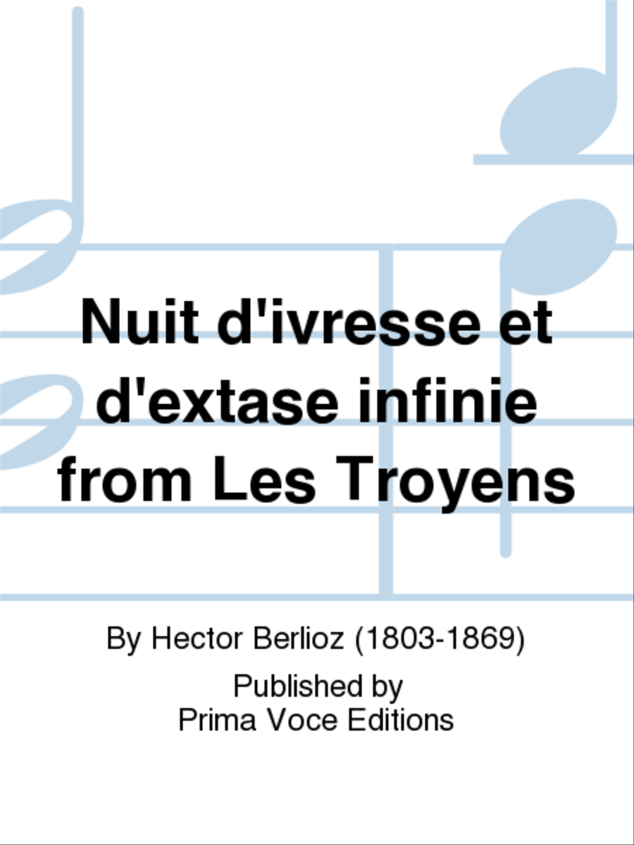 Nuit d'ivresse et d'extase infinie from Les Troyens Tenor Voice scores gallery preview page 1