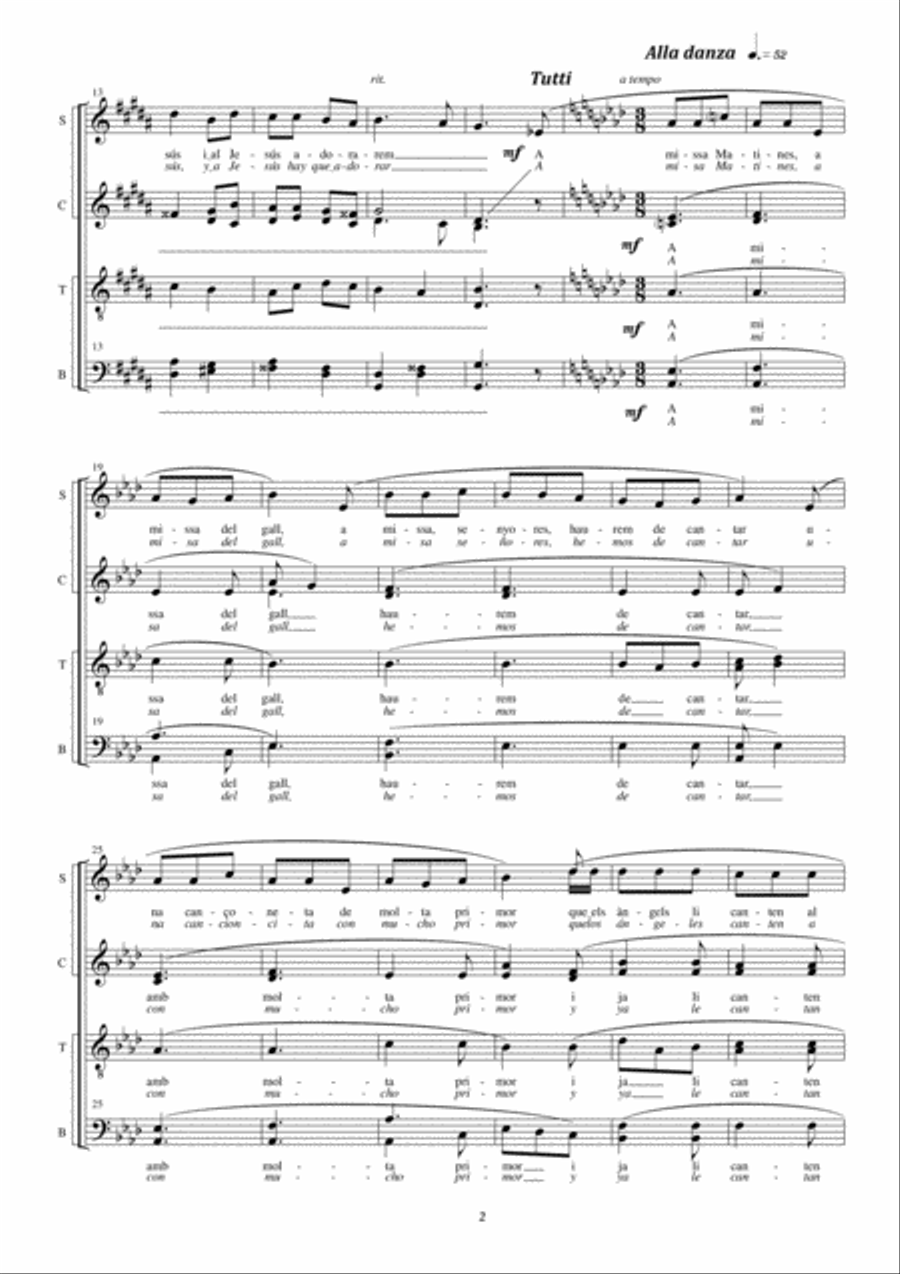 Pastorets i pastoretes Pastorets i pastoretes 4-Part scores gallery preview page 4