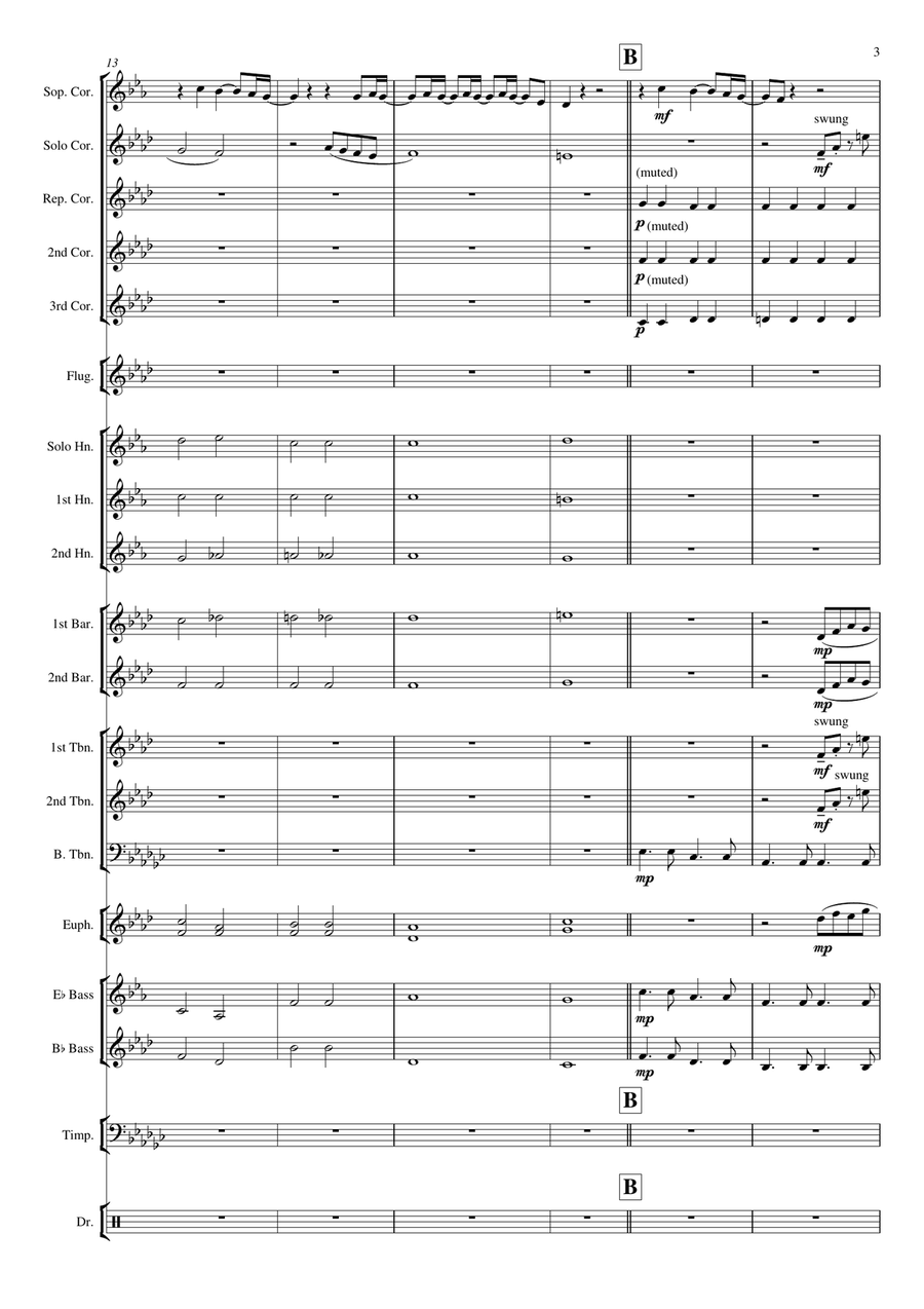 No Time To Die Brass Band scores gallery preview page 6