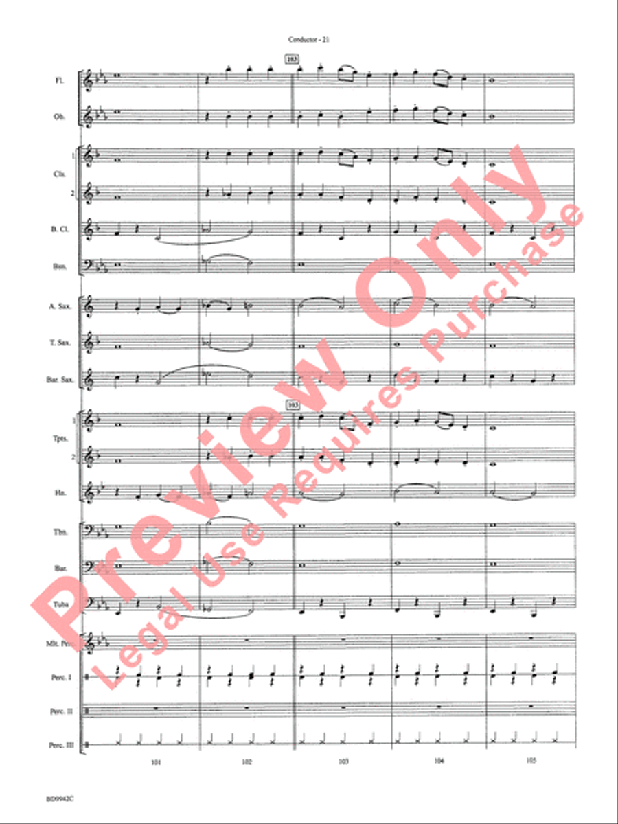 Sleigh Ride Sleigh Ride Concert Band scores gallery preview page 24