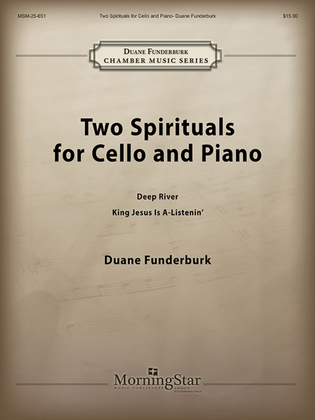 Book cover for Two Spirituals for Cello and Piano