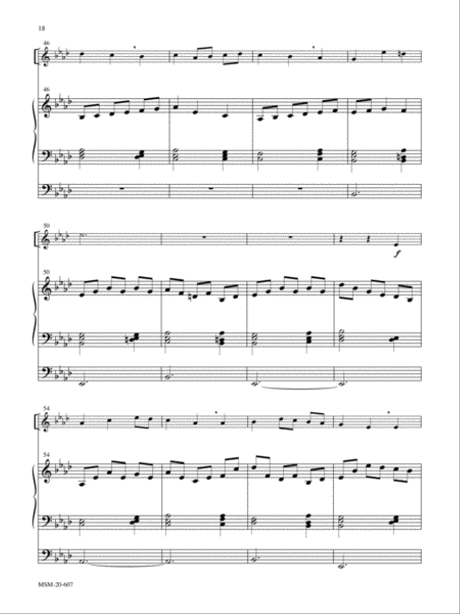 Let All Things Now Living Trumpet scores gallery preview page 5