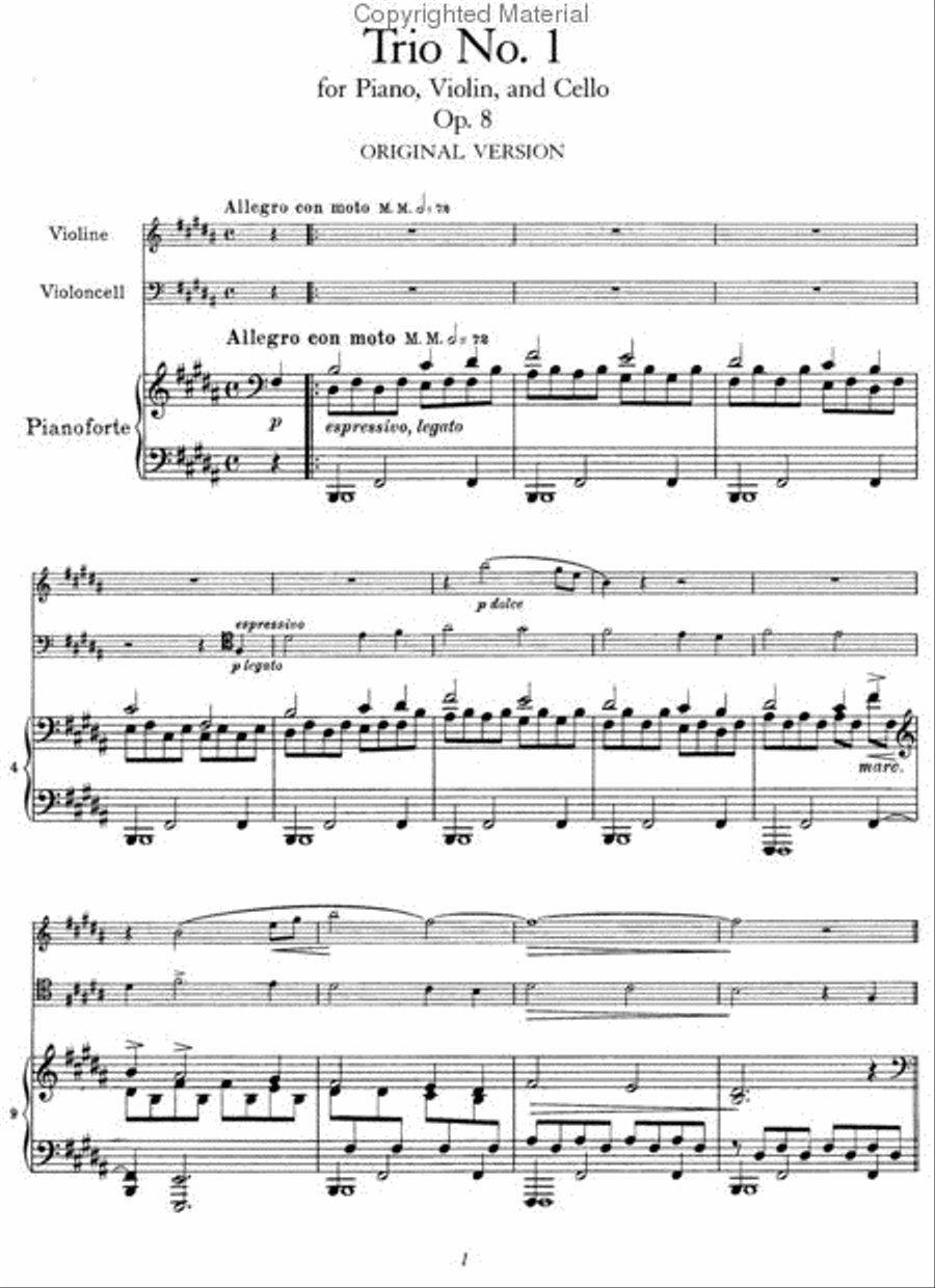 Complete Piano Trios Complete Piano Trios Small Ensemble scores gallery preview page 3