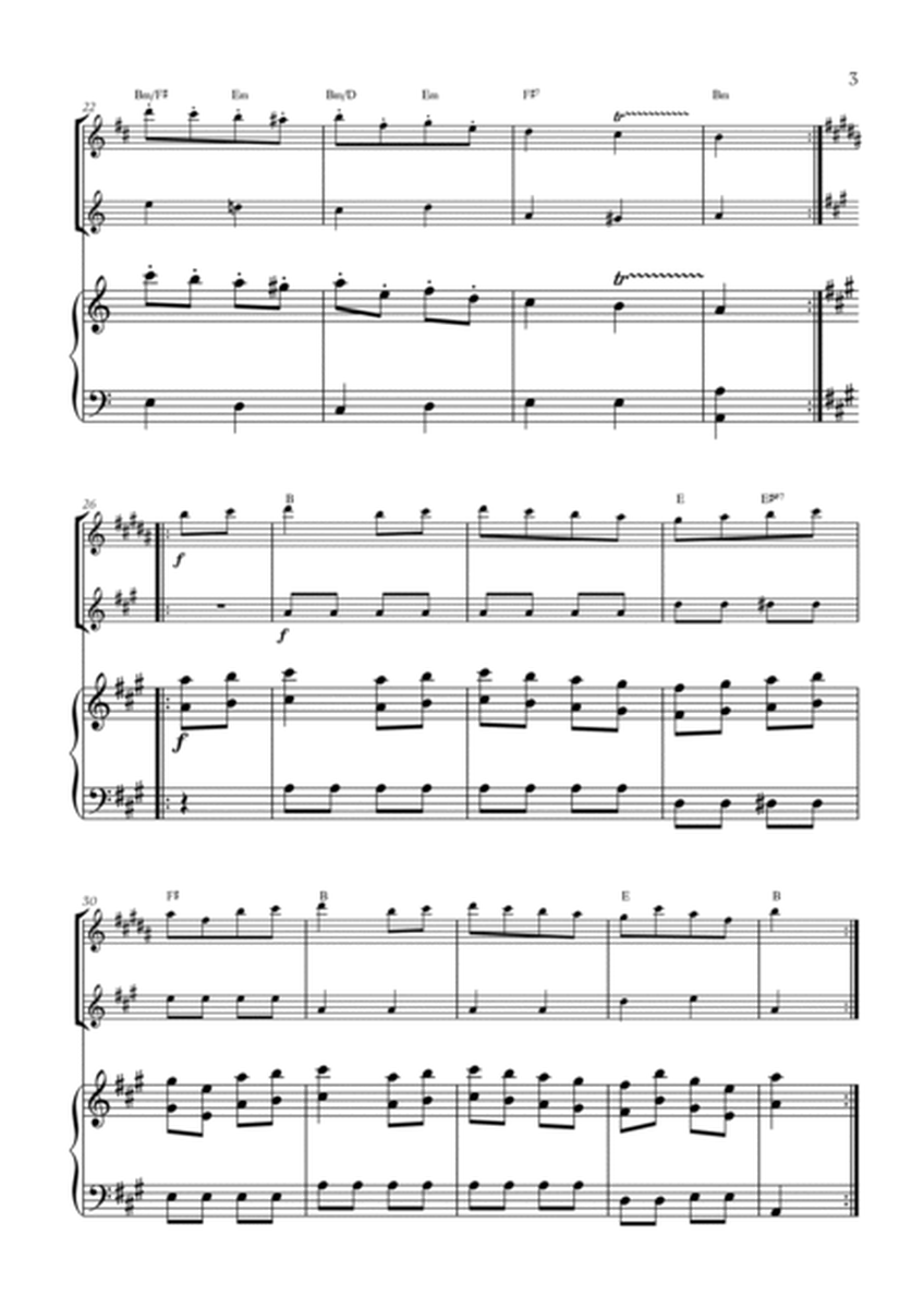 W. A. Mozart - Turkish March (Alla Turca) (with chords) (for Soprano ...