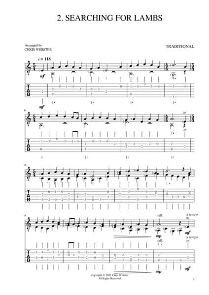 Six English Folk Songs for Easy Guitar image number null