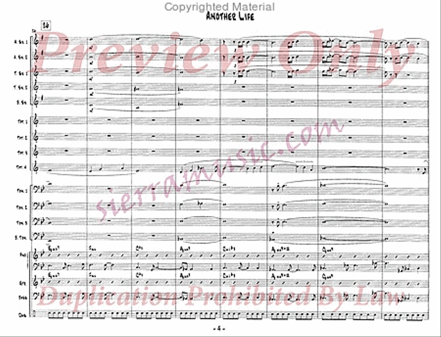 Another Life Big Band scores gallery preview page 5