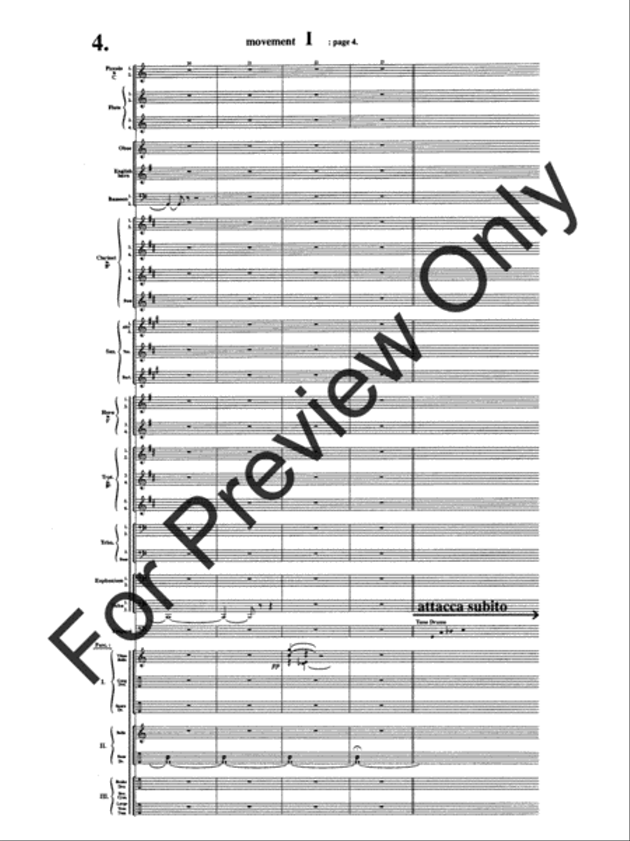 Symphony #1 In Memoriam Dresden 1945 Concert Band scores gallery preview page 8