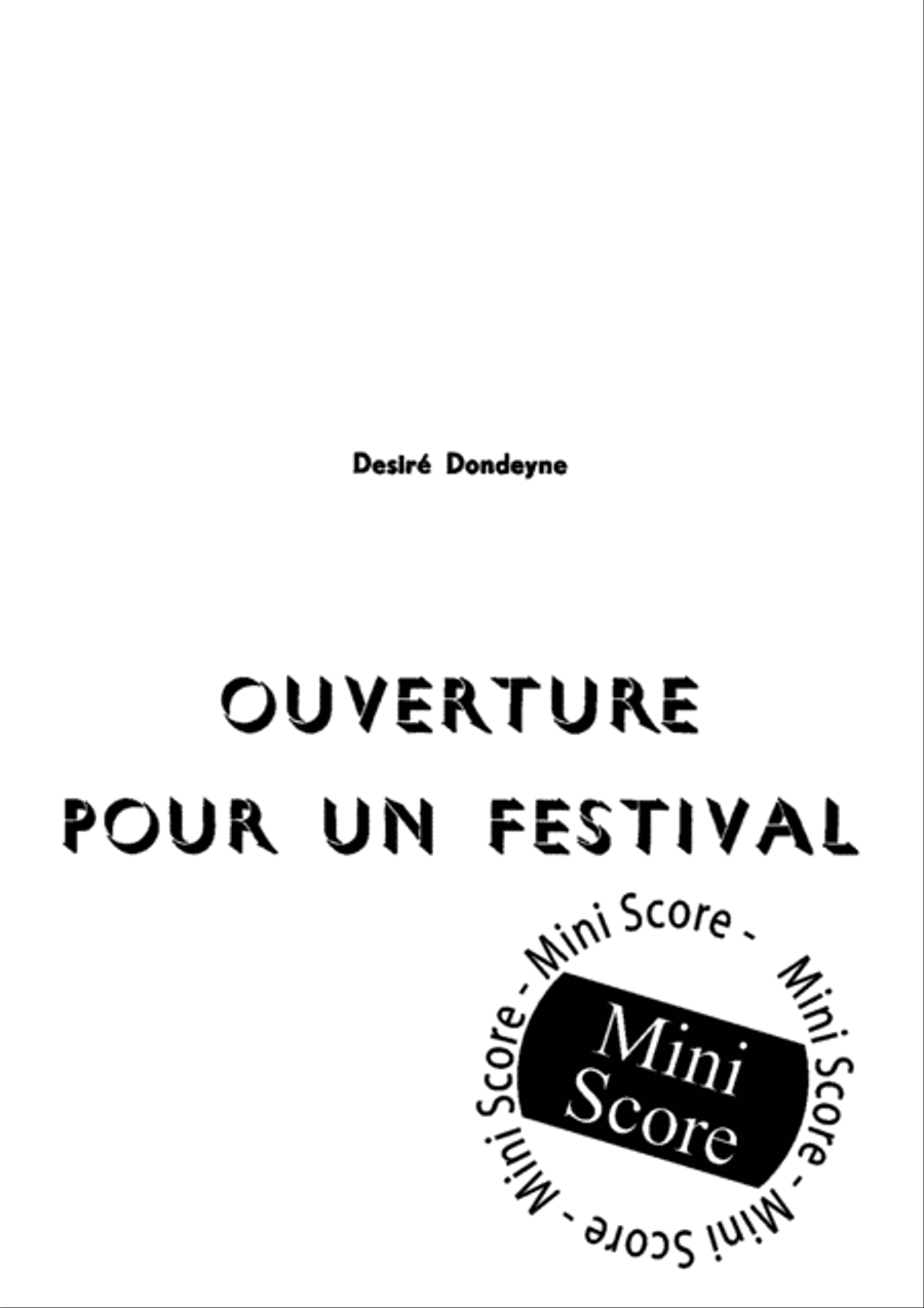 Ouverture Pour un Festival Concert Band scores gallery preview page 3