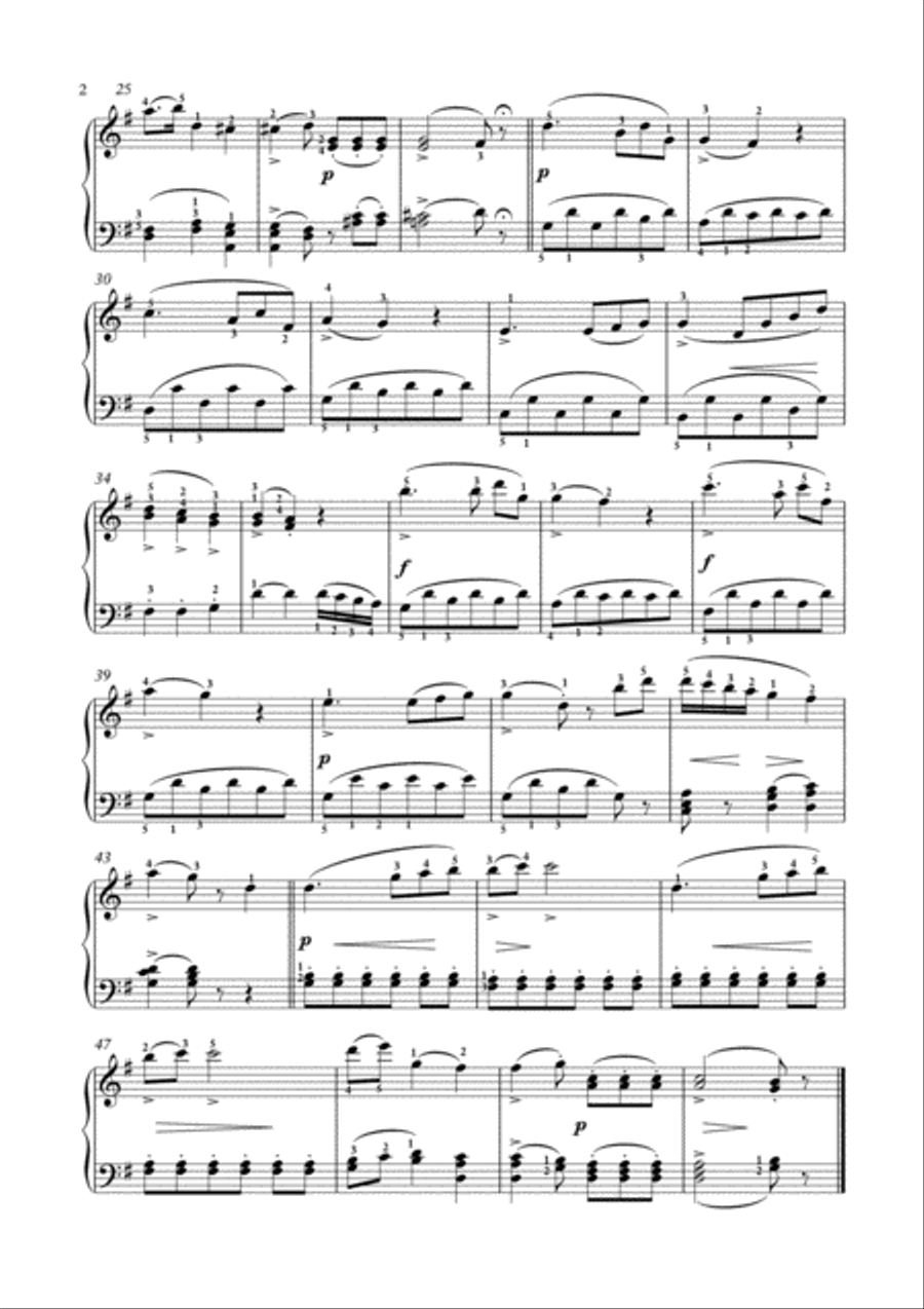 Masterpieces for easy piano 9 by Mozart and Chopin Easy Piano scores gallery preview page 3