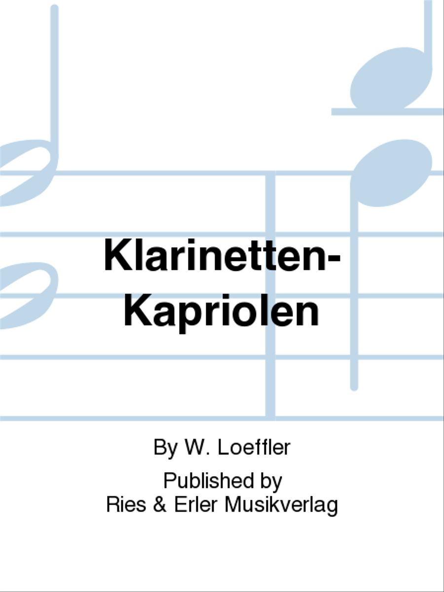 Klarinetten-Kapriolen Clarinet scores gallery preview page 1