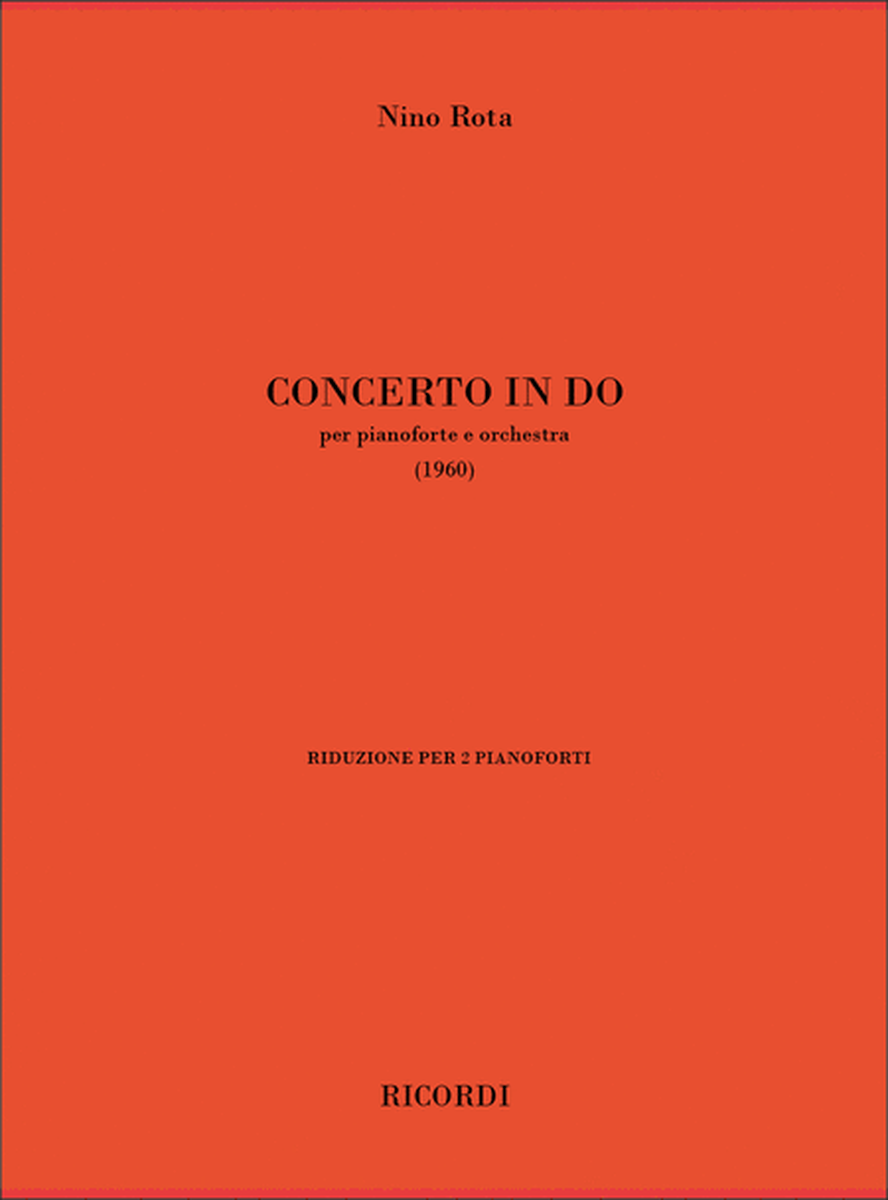 Concerto In Do. Per Pianoforte E Orchestra