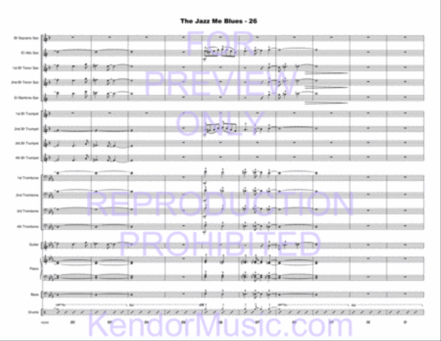 Jazz Me Blues, The Jazz Me Blues, The Choir scores gallery preview page 27