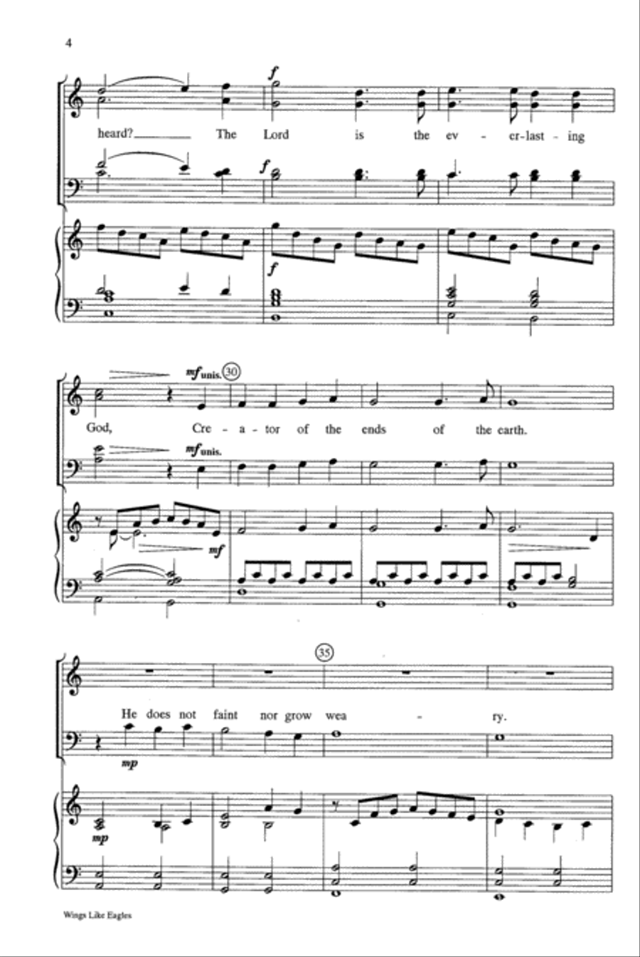 Wings Like Eagles Wings Like Eagles 4-Part scores gallery preview page 4