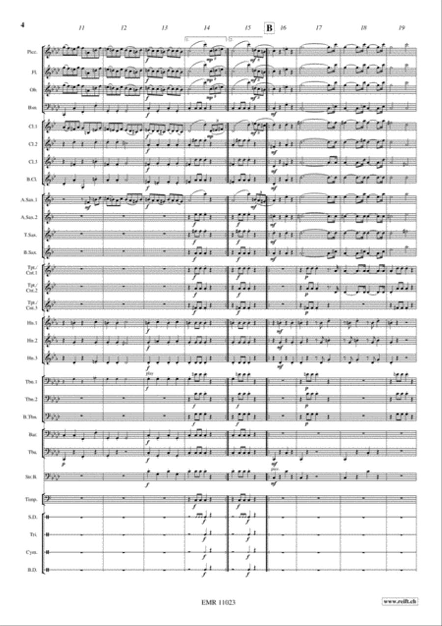 Hungarian March Hungarian March Concert Band scores gallery preview page 5