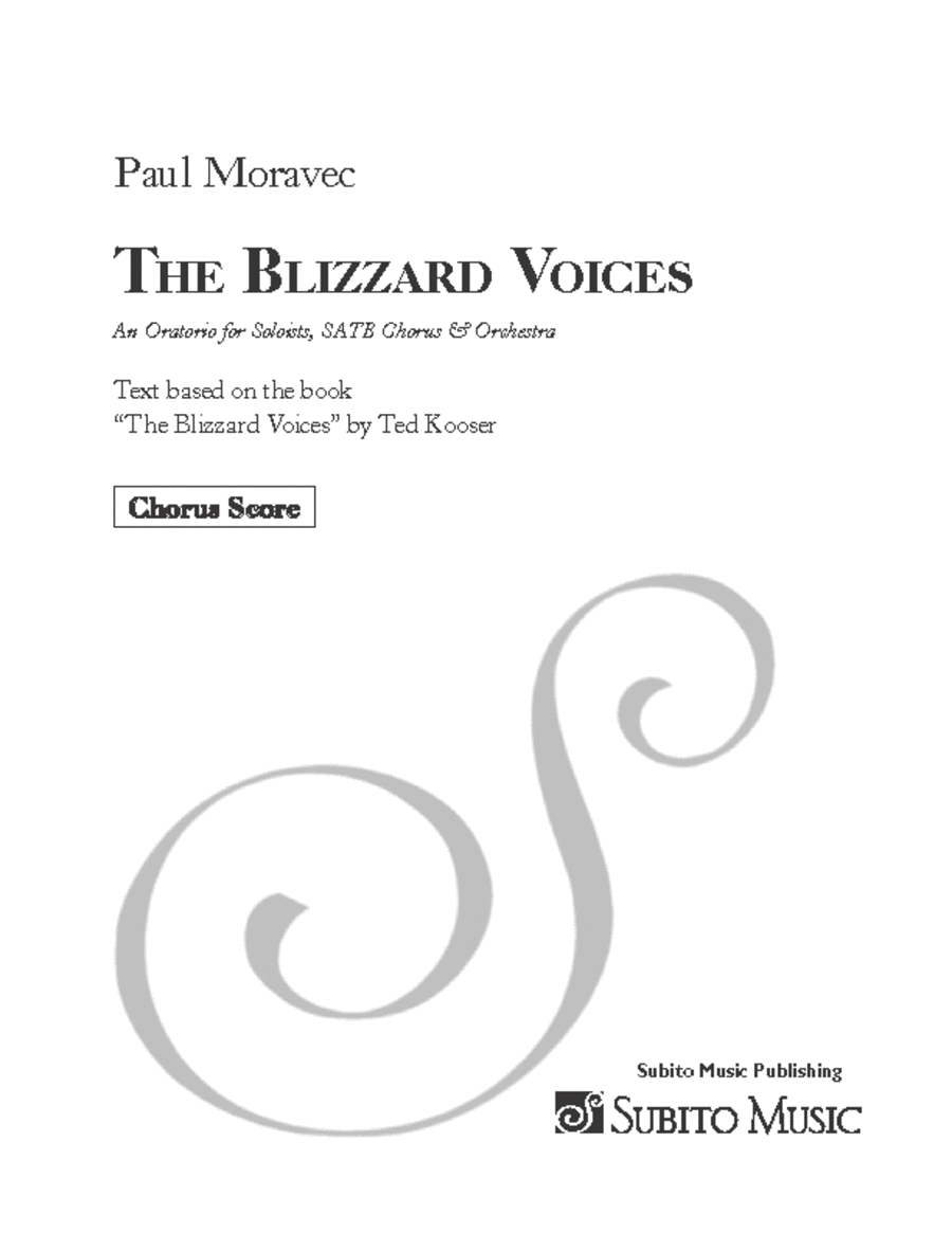 Blizzard Voices 4-Part scores gallery preview page 1