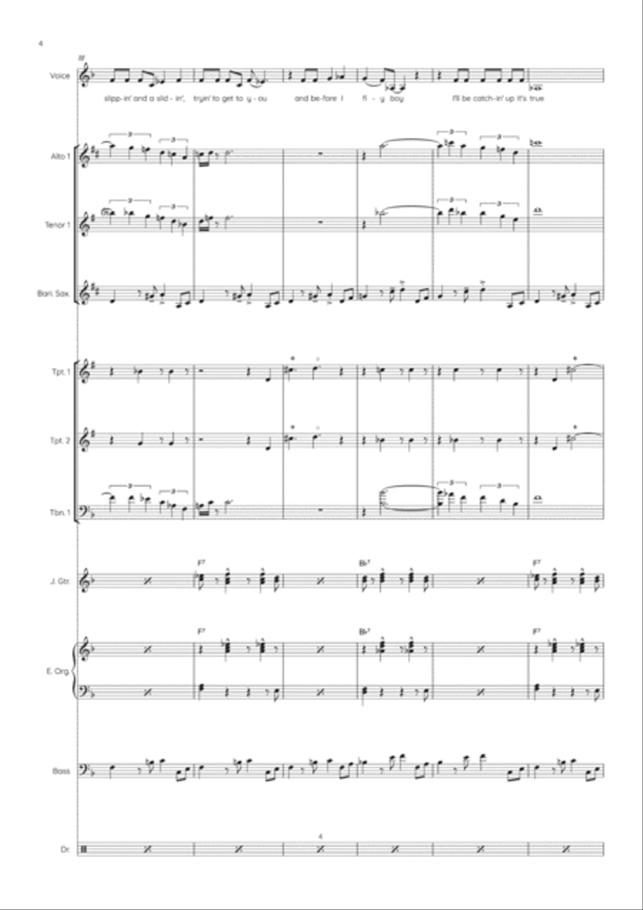 Sneaking Up On You Jazz Ensemble scores gallery preview page 5