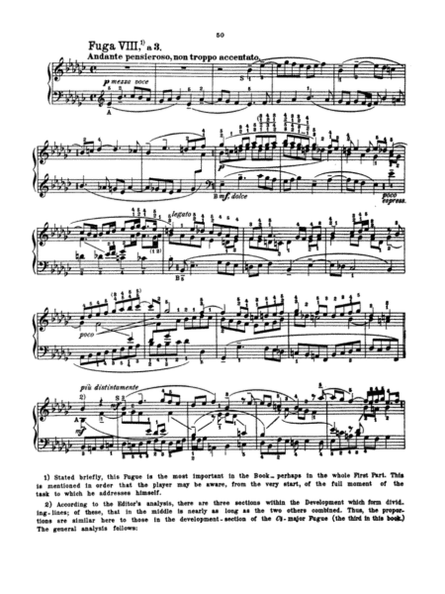 Bach: The Well-Tempered Clavier (Book I, Nos. 1-8) (Ed. Feruccio Busoni)