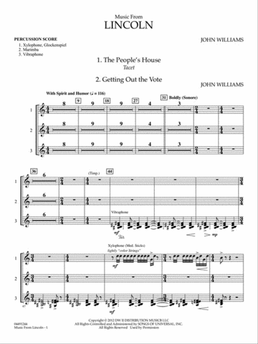 Music from Lincoln Full Orchestra scores gallery preview page 10