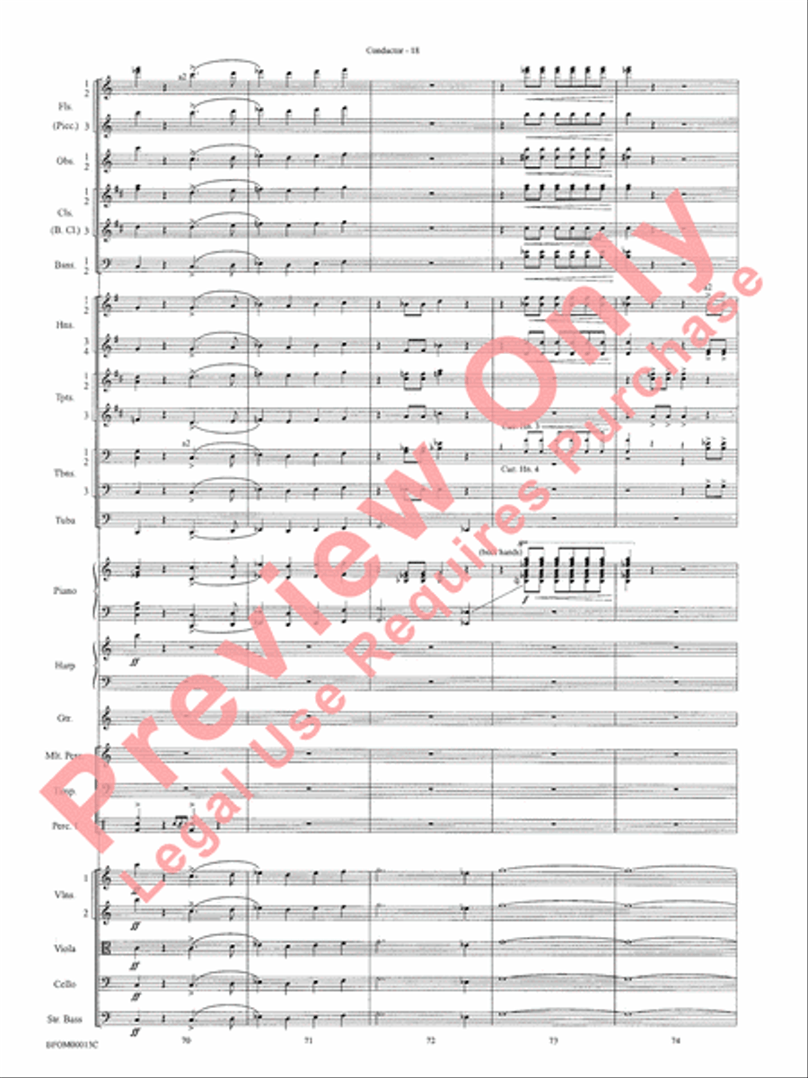 American Salute Full Orchestra scores gallery preview page 21