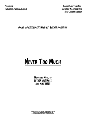 Book cover for Never Too Much