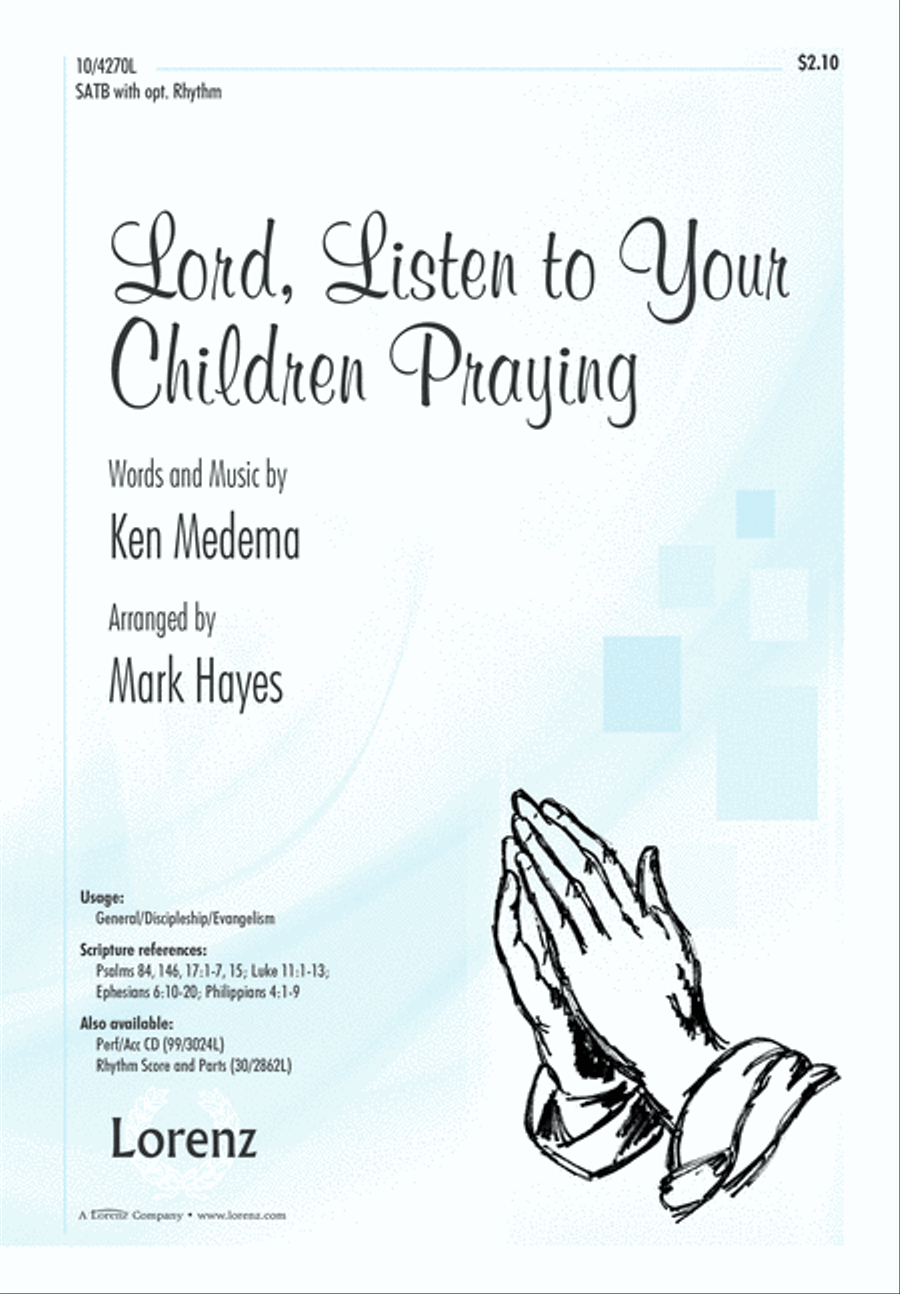 Lord, Listen to Your Children Praying 4-Part scores gallery preview page 2