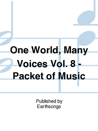 Book cover for one world, many voices, vol. 8 - music pkt