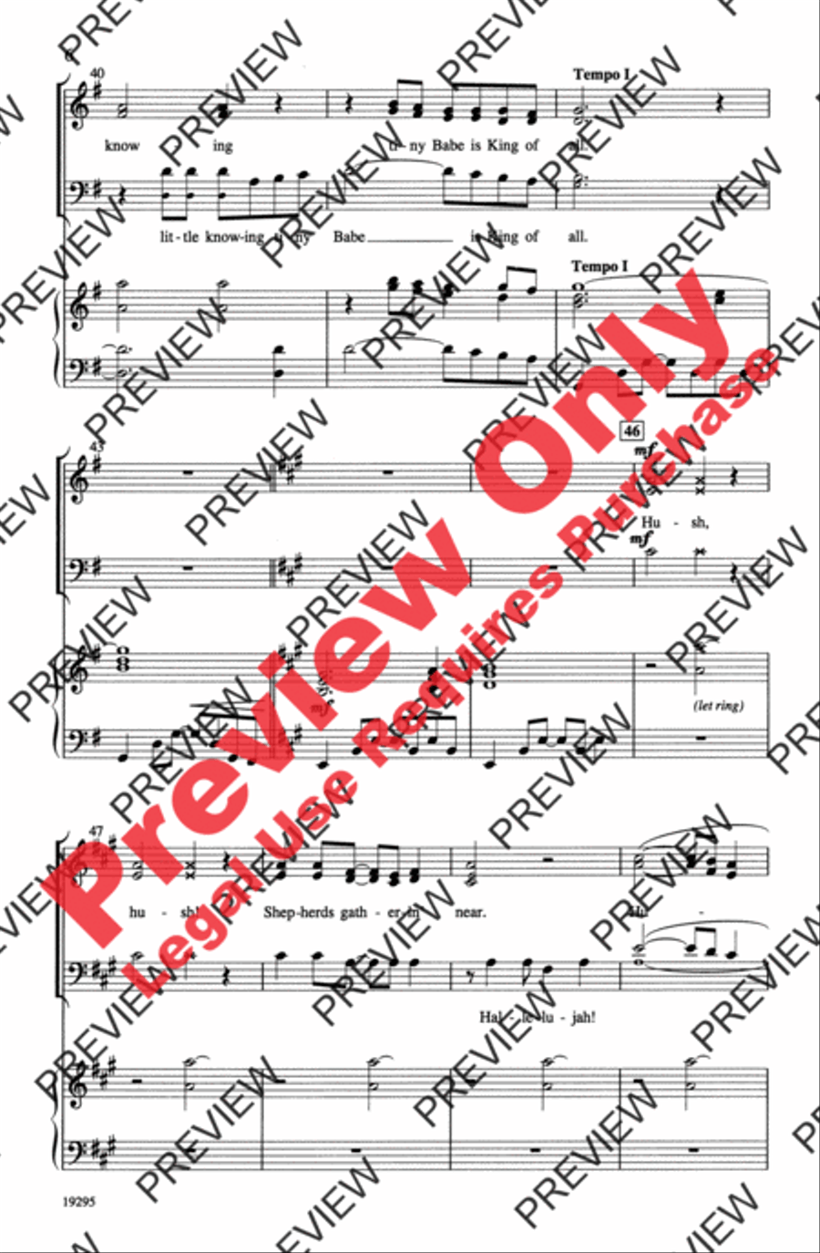 Hush! 3-Part scores gallery preview page 6