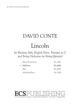 Lincoln (Full Score) (Downloadable)