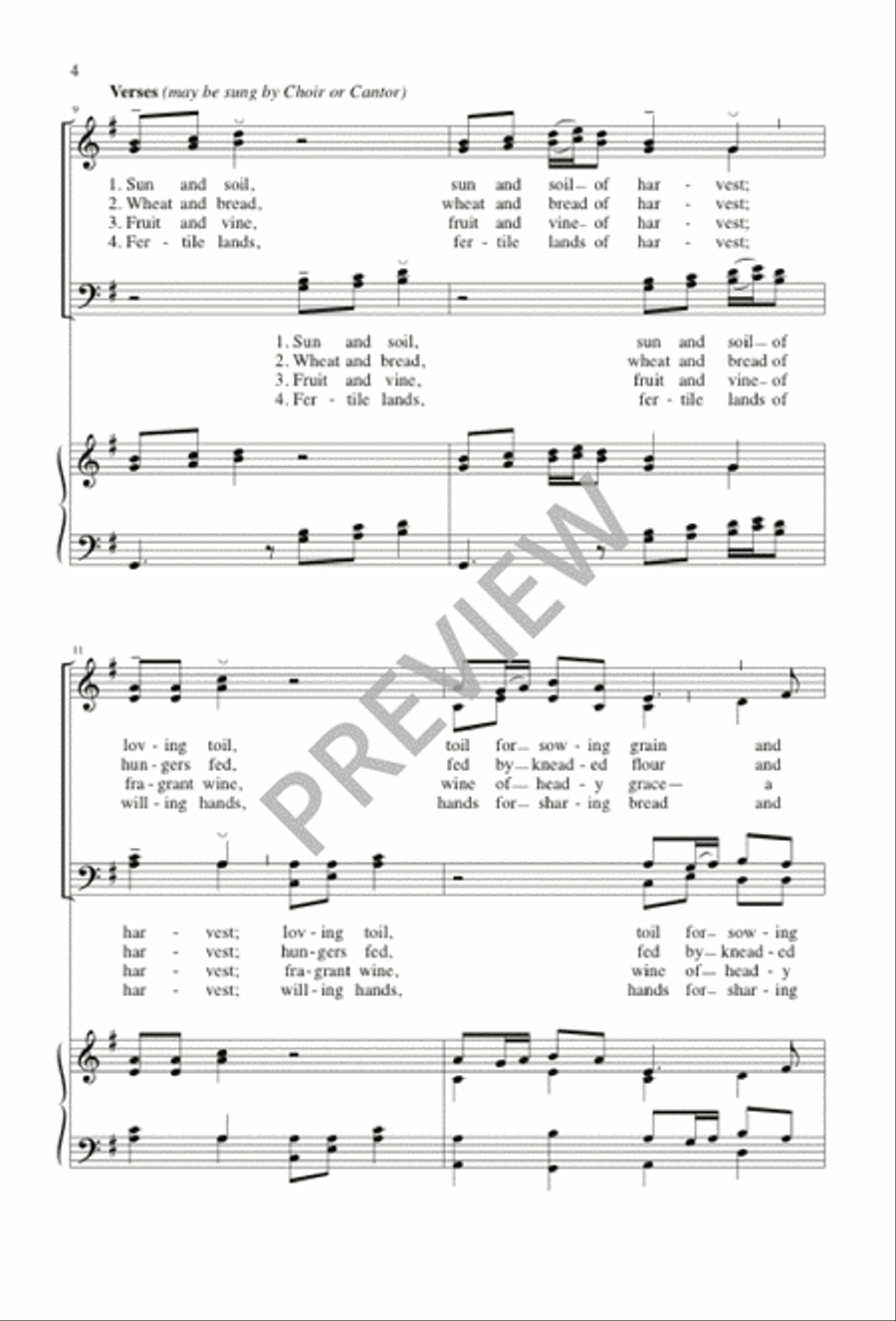 Christ, Our Host, We Come Adoring 4-Part scores gallery preview page 5