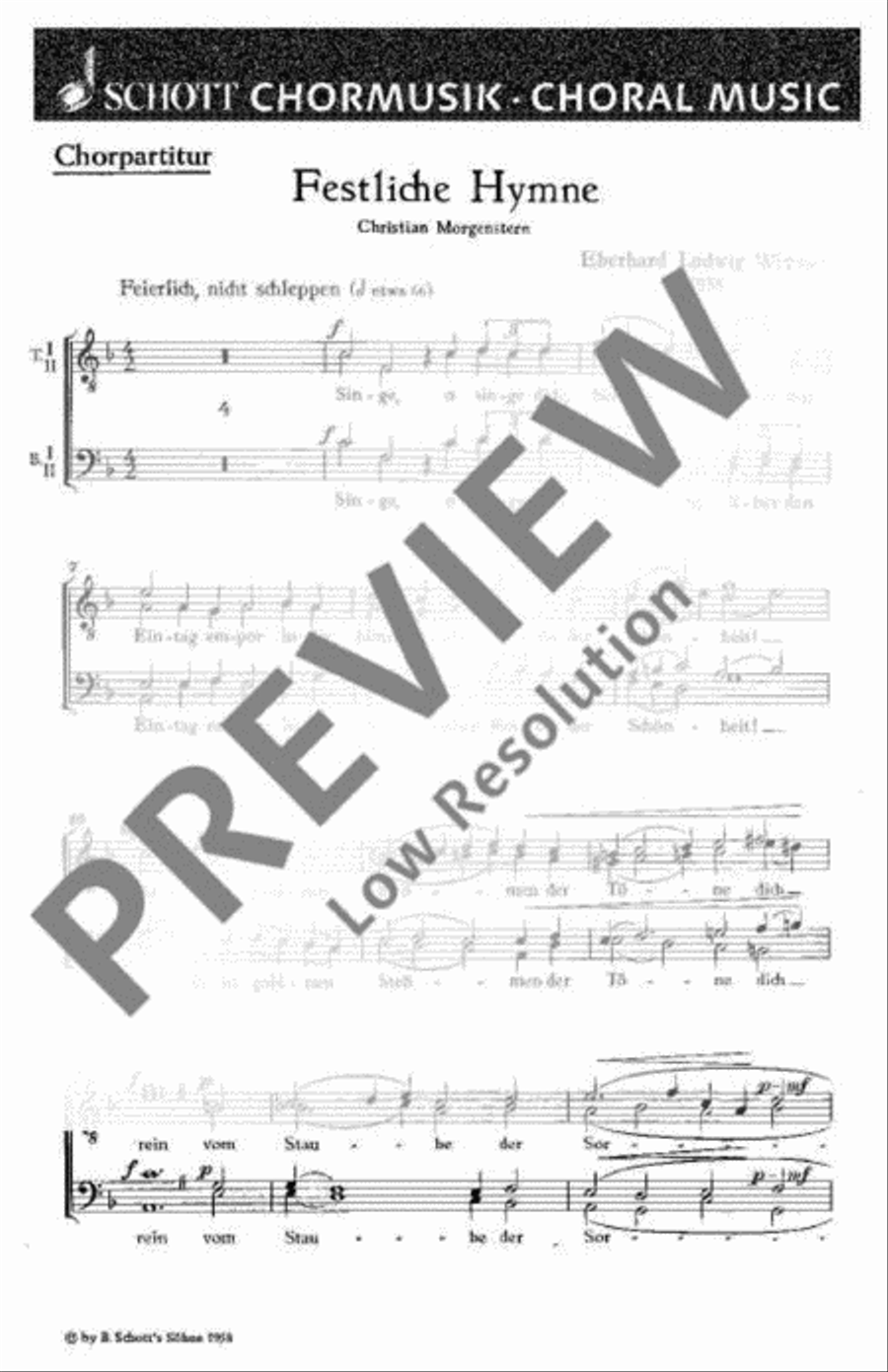 Festliche Hymne Men's Choir scores gallery preview page 2