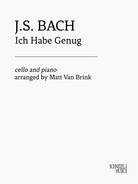 Ich Habe Genug (Cello & Piano) image number null