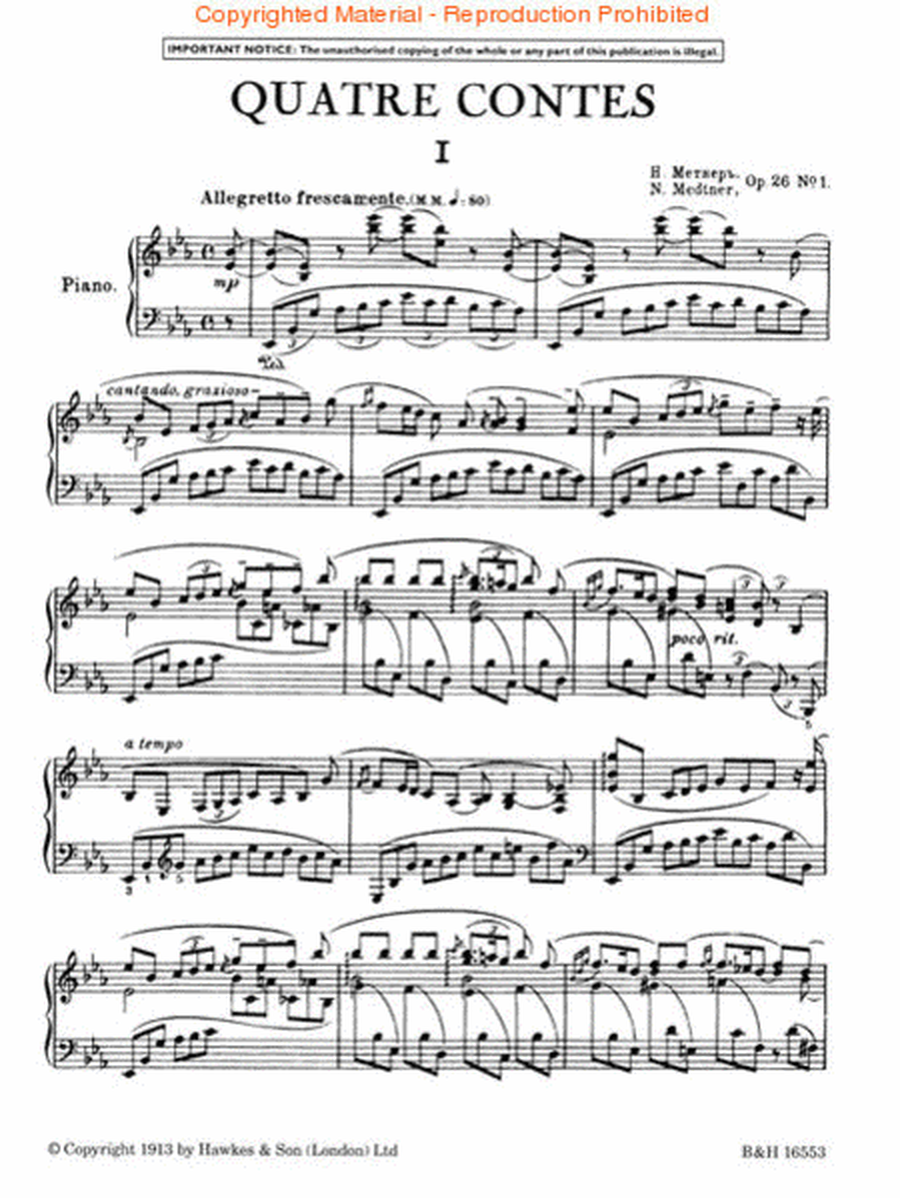 Quatre Contes, Op. 26