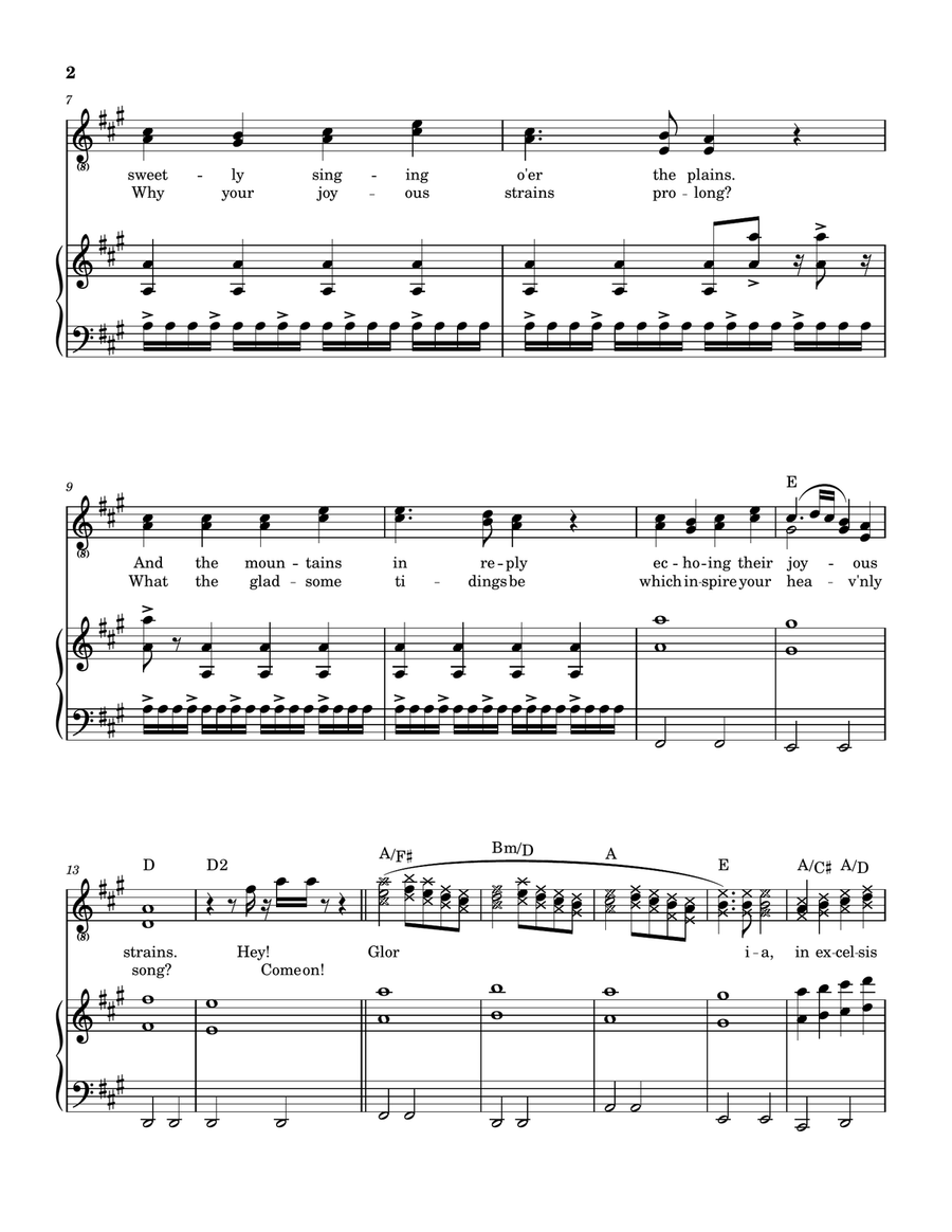 Angels (Glory To God) Angels (Glory To God) Piano, Vocal, Guitar scores gallery preview page 3