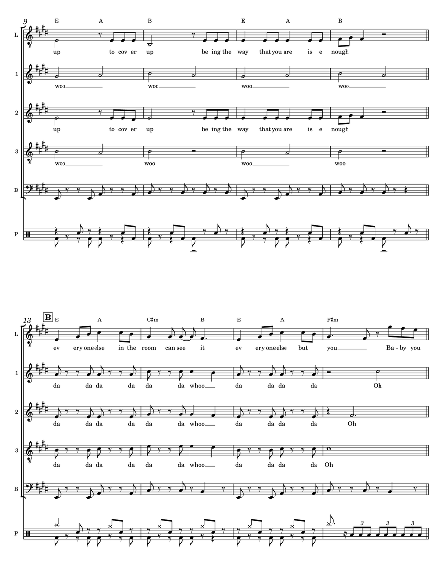 What Makes You Beautiful A Cappella scores gallery preview page 3