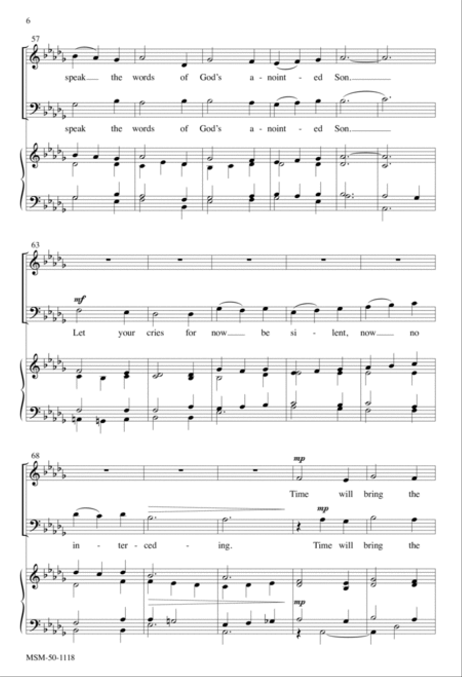 Welcome, Precious Infant Lord 4-Part scores gallery preview page 5