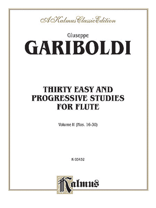 Book cover for Thirty Easy and Progressive Studies, Volume 2