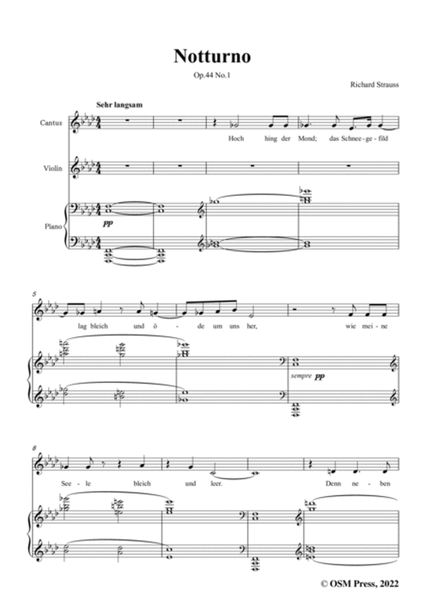 Richard Strauss-Notturno,in f minor,Op.44 No.1 image number null