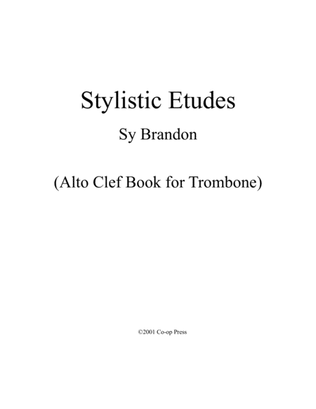 Book cover for Stylistic Etudes Alto Clef for Trombone