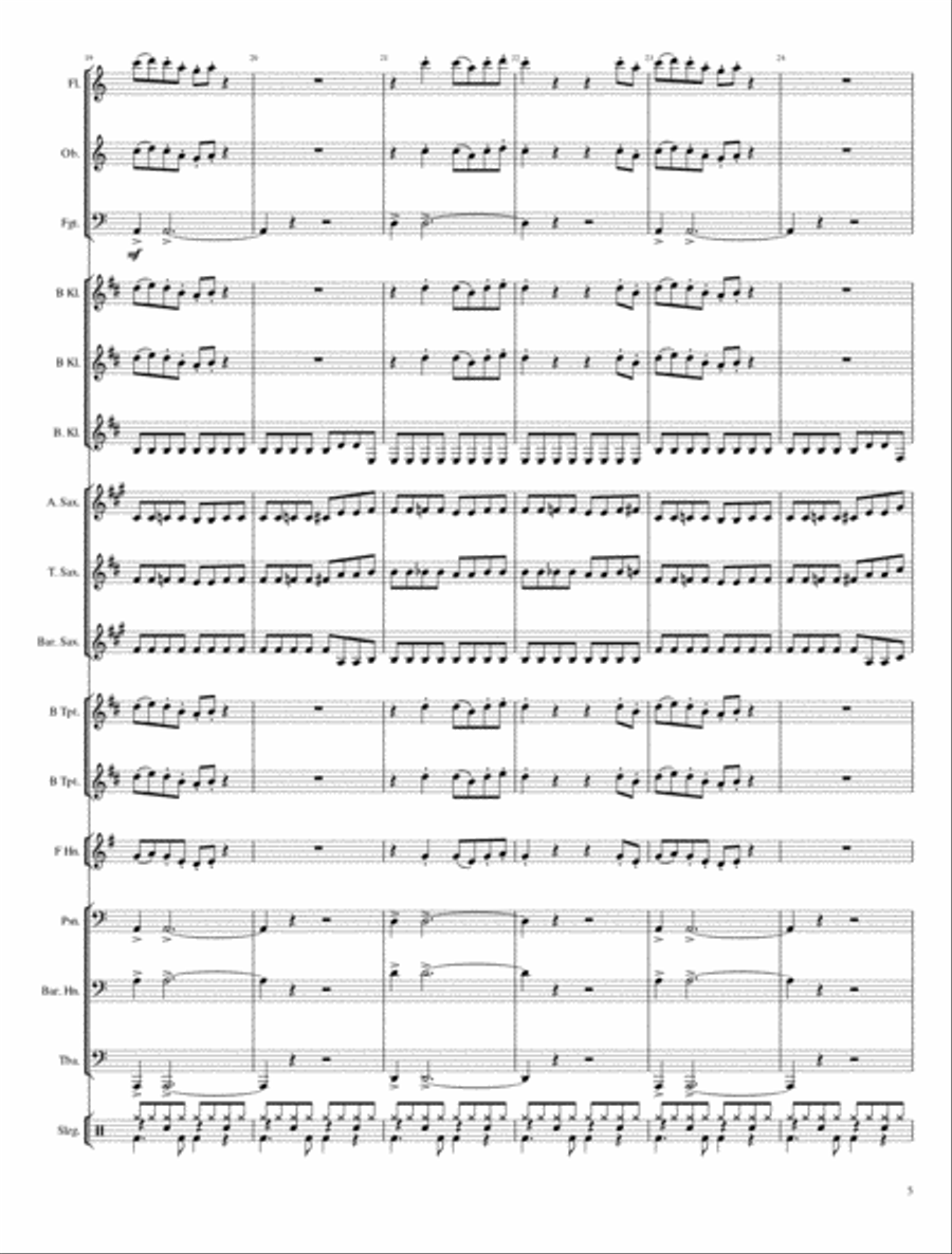 Batman Theme Batman Theme Concert Band scores gallery preview page 5