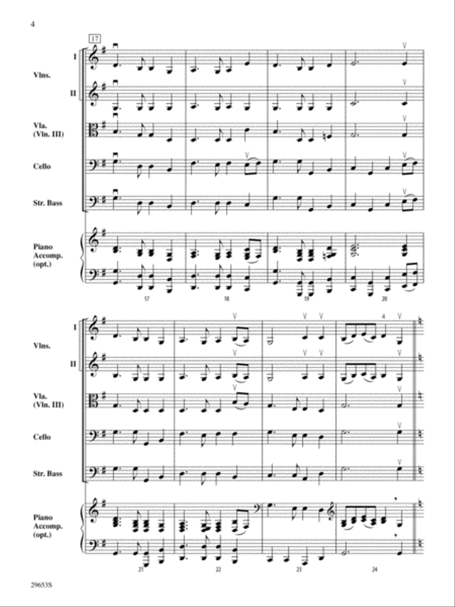 Auld Lang Syne: Score String Orchestra scores gallery preview page 4