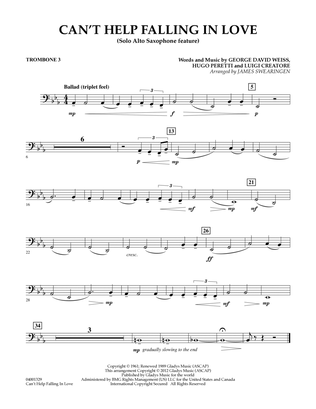 Can't Help Falling In Love (Solo Alto Saxophone Feature) - Trombone 3