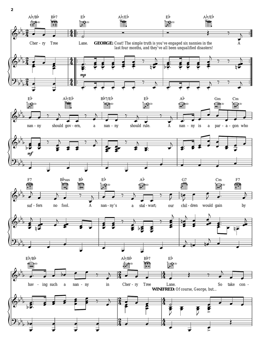 Cherry Tree Lane Piano, Vocal, Guitar scores gallery preview page 2