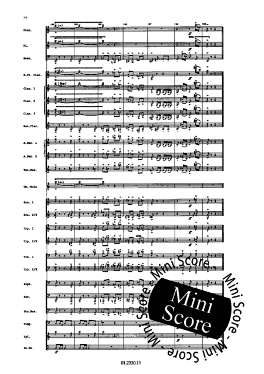 Concerto Pour Harmonica Concerto Pour Harmonica Concert Band scores gallery preview page 36