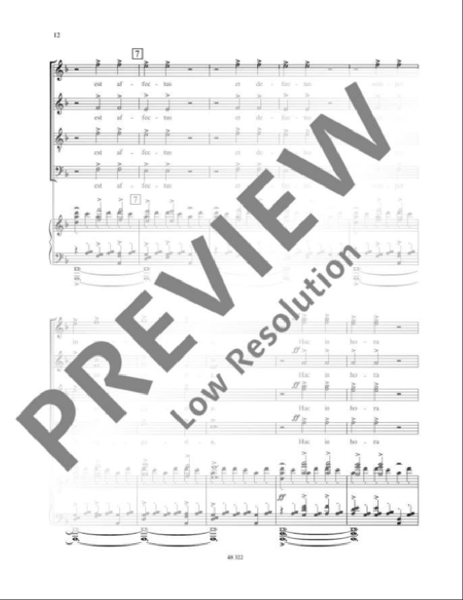 Carmina Burana 4-Part scores gallery preview page 13