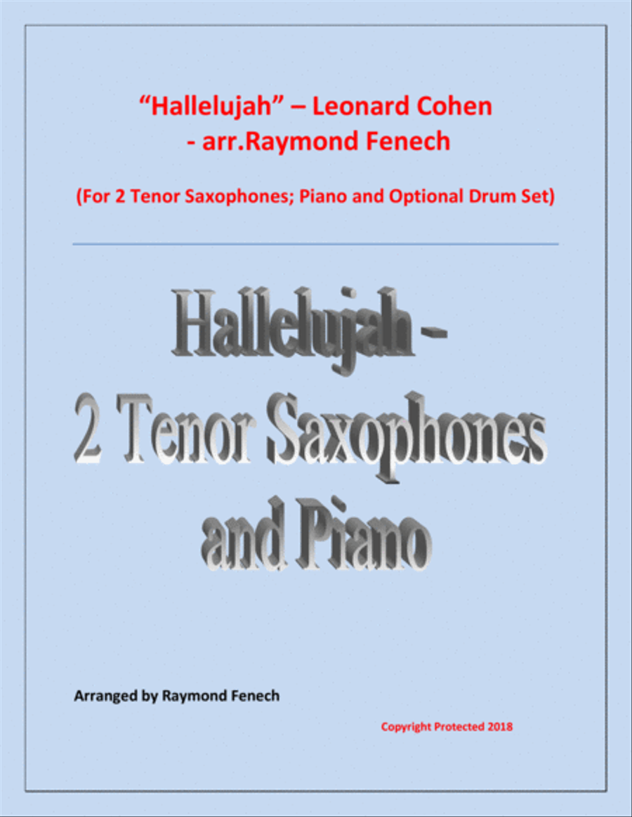 Hallelujah Woodwind Duet scores gallery preview page 1