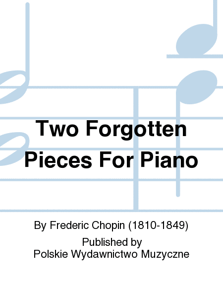Two Forgotten Pieces For Piano