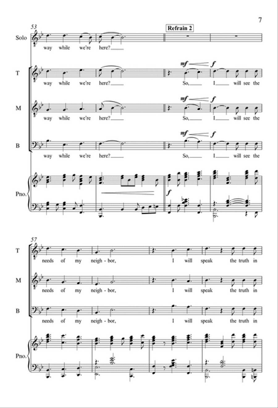 I Will Walk This Way I Will Walk This Way 3-Part scores gallery preview page 6