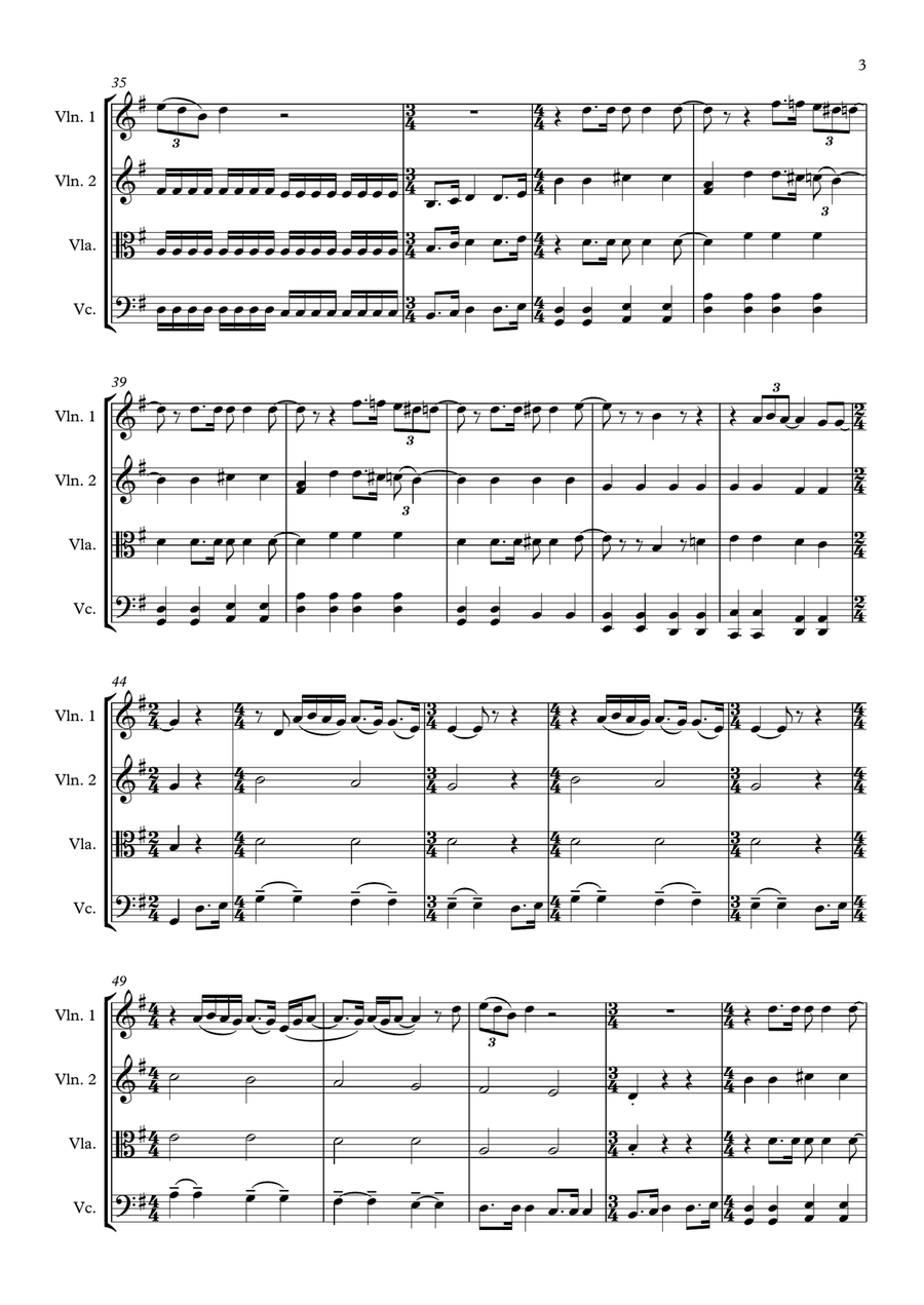 All You Need Is Love String Quartet scores gallery preview page 3