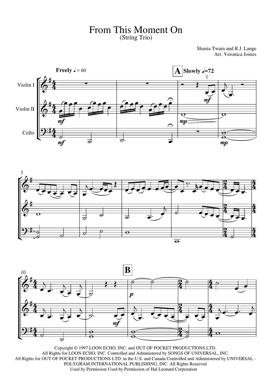 From This Moment On String Trio scores gallery preview page 2