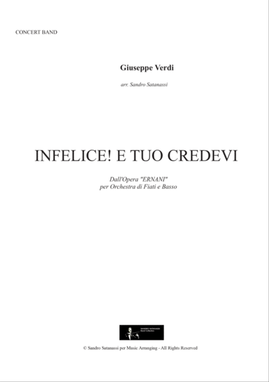 Infelice! e tuo credevi Infelice! e tuo credevi Concert Band scores gallery preview page 2